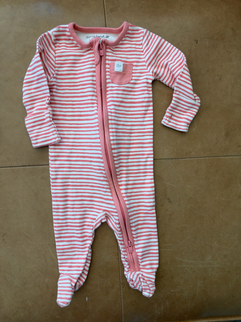 Tiny Kind Organic Cotton Footie 0-3M